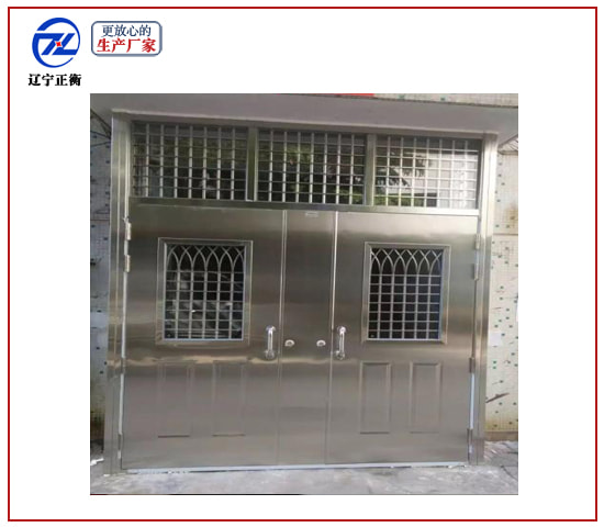 小区白钢单元门-沈阳/辽宁正衡防火门窗厂家